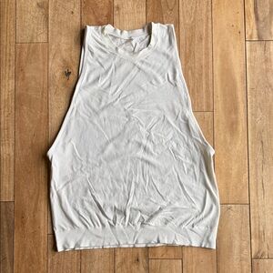 Varley Sleeveless White Mesh Top size Medium